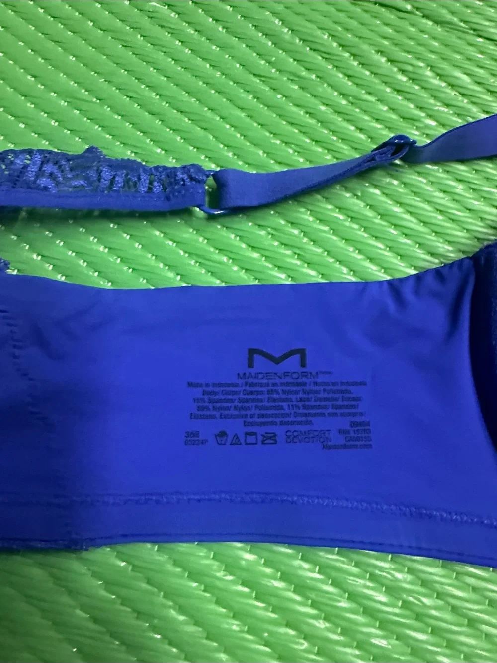 Maidenform Purple Lace-Accent T-Shirt Bra